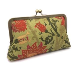 Green, Orange & Pink Clutch Bridal Bridesmaid Bag